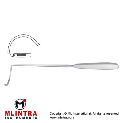 Deschamps Ligature Needle Sharp for Right Hand Stainless Steel, 20 cm - 8"